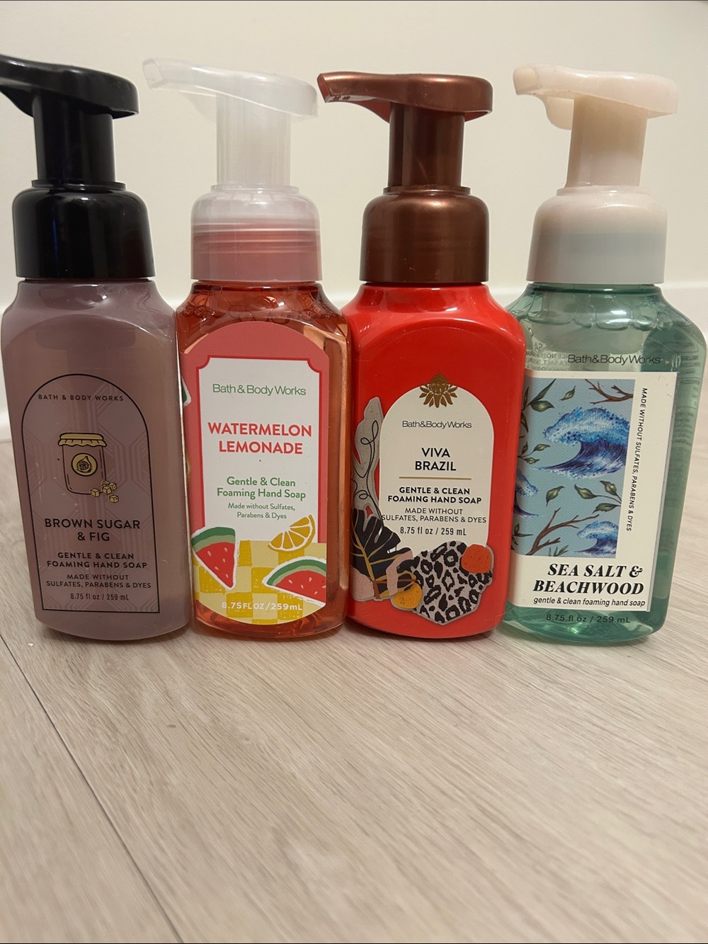 Bath & Body Works (NWT) Foaming Hand Soap Set of 4 #5—Various Scents